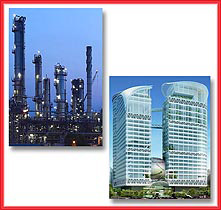 PETROCHEMICAL INDUSTRY & COMMERCIAL BUILDINGS